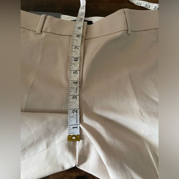 Ann Taylor Pants Womens 4 Ann Fit Straight Leg Trouser beige Mid Rise NEW… - Picture 10 of 12